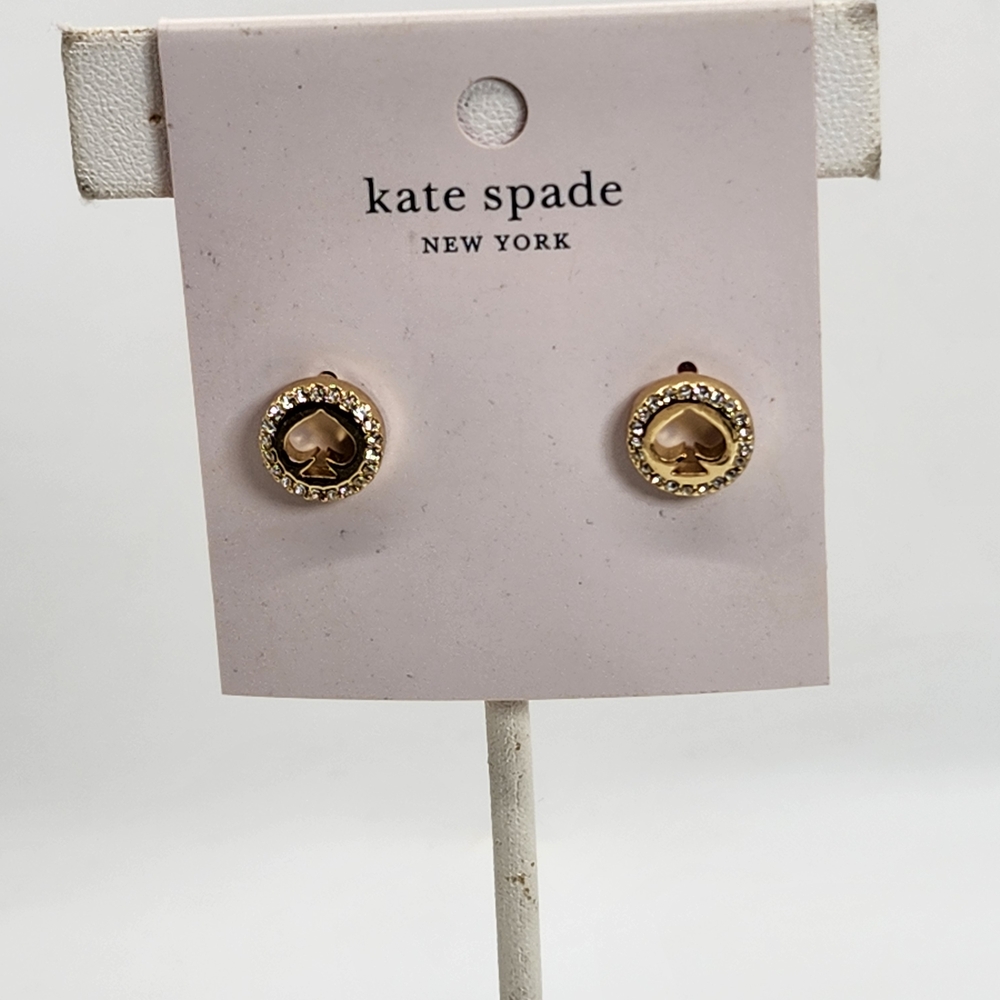 Kate Spade New York “Spot the Spade” Logo Stud Earrings